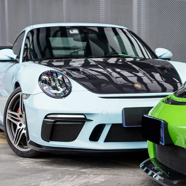 For Porsche 997 Upgrade Bodykit Car 991 GT3 Front Bumper with Surround Kit Equipped with Daytime Running Lights - Image 5