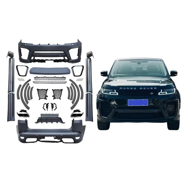 For Range Rover Sport 2018-2023 Upgrades SVR Bodykit Car Car Modification Front and Rear Bars Grille Doors