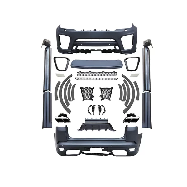 For Range Rover Sport 2018-2023 Upgrades SVR Bodykit Car Car Modification Front and Rear Bars Grille Doors - Image 2