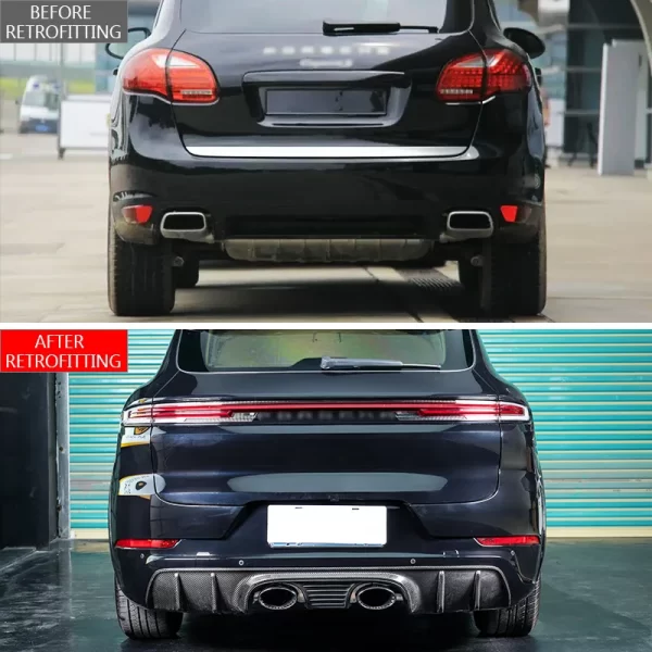 For Porsche Cayenne 2011-2017 Upgrade 2024 Turbo GT Body Kits for Cars Modification Upgrade Kit Tailgate Taillights GT Tailpipe - Image 2