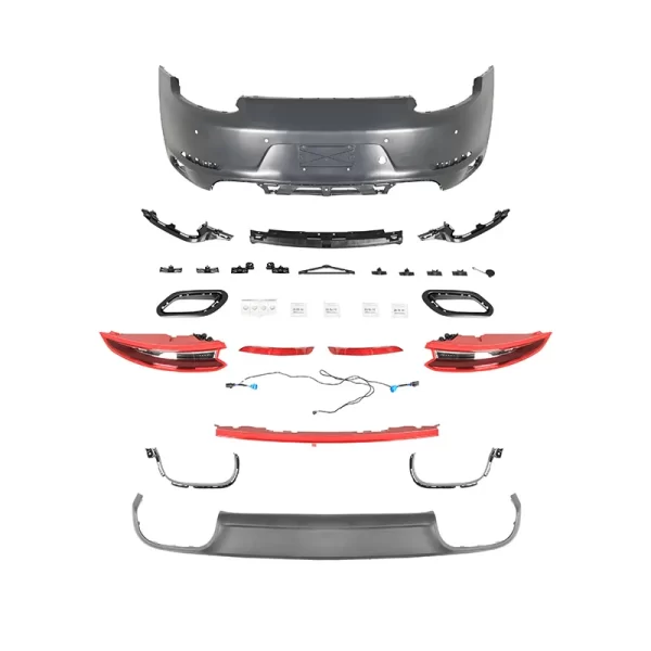 2012-2019 Porsche 911 991 Car Body Kit with Rear Bumper Upgrade and Taillights New Condition Includes Fog Light Cut-Outs