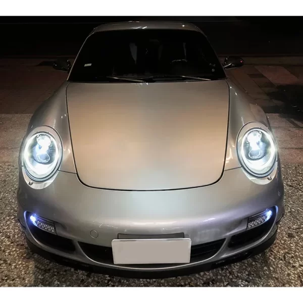 For Porsche 911 2005-2009 Car Modification Car Lights LED Modified Headlight New Daytime Running Lights for 997 Model - Image 2