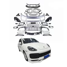 For Porsche Cayenne 2011-2014 Upgrade 2018 9Y0 Turbo Body Kits for Cars Modification Upgrade Kit Car Lights LED Headlight