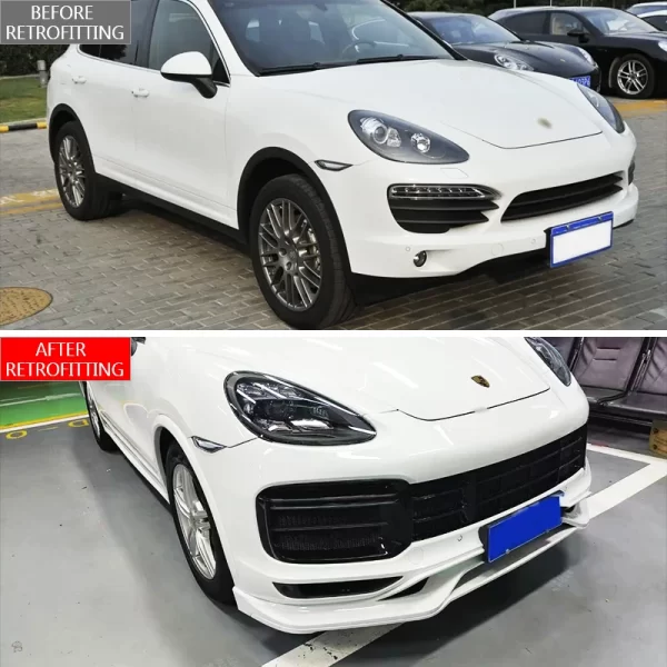 For Porsche Cayenne 2011-2014 Upgrade 2018 9Y0 Turbo Body Kits for Cars Modification Upgrade Kit Car Lights LED Headlight - Image 2