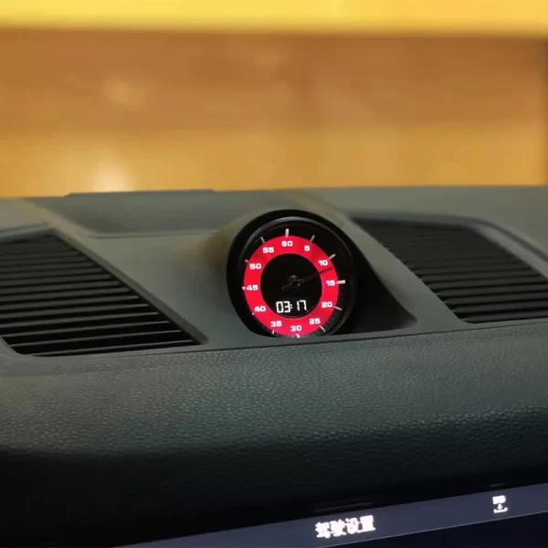 For Porsche Cayenne 2018-2023 Speedometer Clock Stopwatch Interior Modification Compass Central Console Modification - Image 6