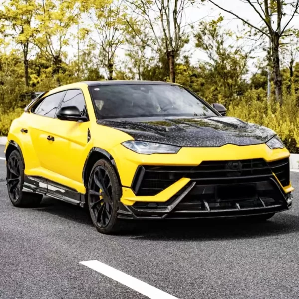 For Lamborghini Urus 4.0T Upgraded Model Body Kit Broken Cloth Pattern Front Rear Bumpers Engine Hood Fog Light Cut-outs New - Image 3