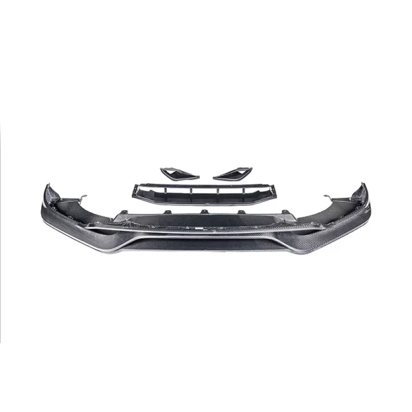 2018-2023 Porsche Cayenne Turbo Front Lip Body Spoiler Carbon Fiber TKT Front Bumper with Fog Light Cut-Outs New Condition - Image 2