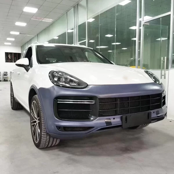 Turbo Front Bumper Body Kit for Porsche Cayenne 2015-2017 Techart Front Lip LED Headlights Upgrade 9Y0/9YA Fog Light New - Image 3