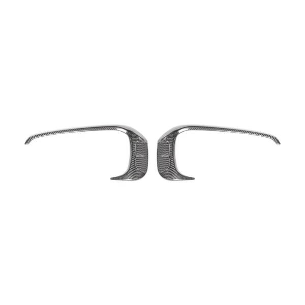 2018-2023 Porsche Cayenne Turbo Carbon Fiber Front Bumper Grille with New Air Inlet Includes Fog Light Cut-Outs - Image 2