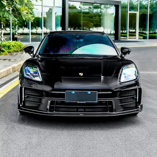 Suitable for Porsche 2024-2025 Panamera 976 Carbon Fiber Body Kit Carbon Fiber Front Lips and Rear Lips front spoiler for car - Image 3