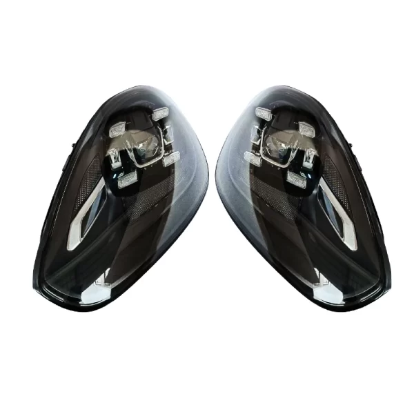 2015-2017 Porsche Cayenne High Configuration LED Headlights Upgrade Modified Headlights Plug and Play New Condition - Image 3