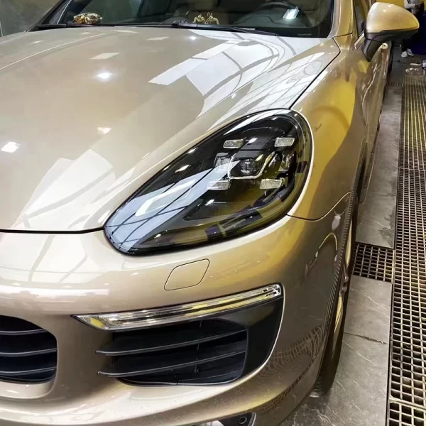 2015-2017 Porsche Cayenne High Configuration LED Headlights Upgrade Modified Headlights Plug and Play New Condition - Image 4