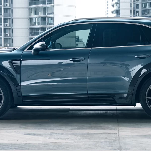 2018-2024 Porsche Cayenne 9Y0 Carbon Fiber Side Skirts Body Side Guards with New Bumper Cut-Outs for Fog Lights for Upgrade - Image 5