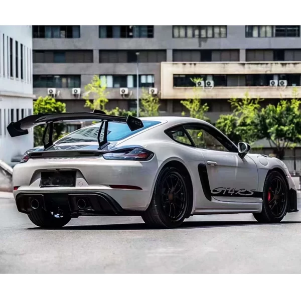 Upgrade for Porsche 2016-2023 718 GT4 RS Carbon Fiber Rear Lip Bumper Compatible with 718 982 Cayman Boxster GT4 - Image 5