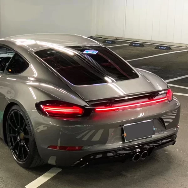 Hot Selling LED Through Tail Lights Upgrade Rear Trunk Lamp for Porsche GTS Cayman Boxster 718 2016-2023 - Image 3