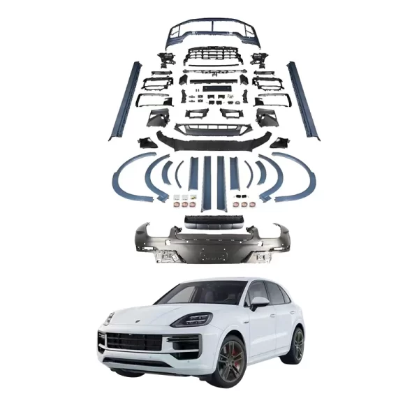 2024 Porsche Cayenne Coupe 9Y0.2 Upgraded SD Body Kit Sport Design Front and Rear Bumpers with New Condition Fog Light Cut-Outs