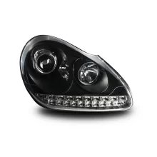 New White LED Headlights for Porsche Cayenne 2003-2007 Front Bumper Position Halogen Lamp Type