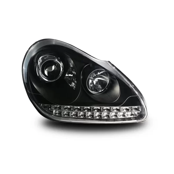 New White LED Headlights for Porsche Cayenne 2003-2007 Front Bumper Position Halogen Lamp Type