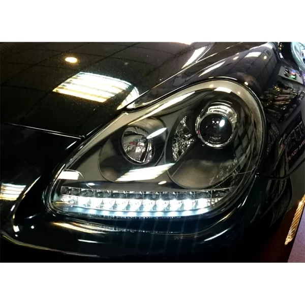New White LED Headlights for Porsche Cayenne 2003-2007 Front Bumper Position Halogen Lamp Type - Image 5