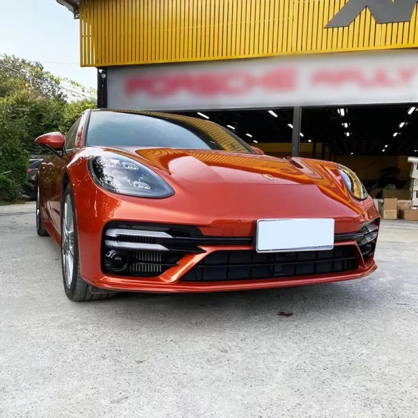 2017-2023 Porsche Panamera 971 TurboS Style Body Kit New Front Bumper Tips Car Grille Modification Upgrade to Stylish Exterior - Image 3
