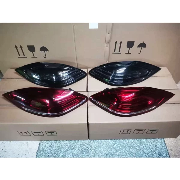 2009-2013 Porsche 970 Tail Light Modification Smoked Black LED Brake Turn Signal Reverse Light 12V Voltage - Image 3
