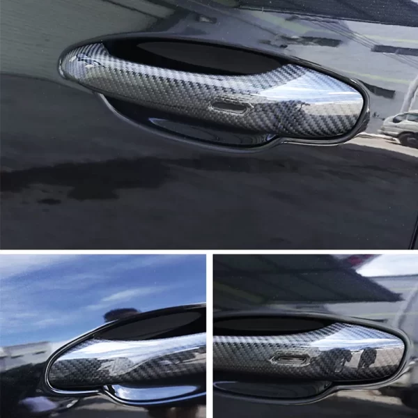New Upgrade Carbon Fiber Door Handle Cover for Porsche Macan Cayenne Exterior Handle - Image 5