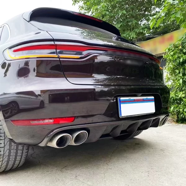 2014-2021 Porsche Macan Turbo SD Bodykit Car Conversion Upgrade with New Front & Rear Bumper and Grille Fog Light Cut-Outs - Image 3