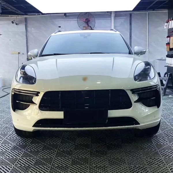 2014-2021 Porsche Macan Turbo SD Bodykit Car Conversion Upgrade with New Front & Rear Bumper and Grille Fog Light Cut-Outs - Image 4