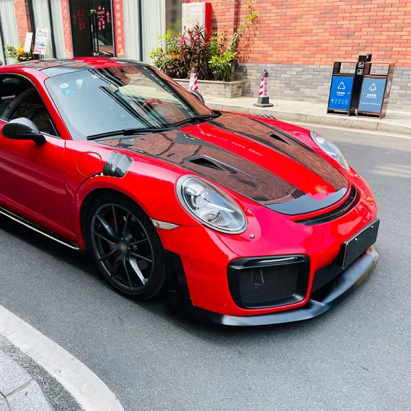 High Quality Dry Carbon Fiber Engine Hood for Porsche 911 991.1 991.2 GT3 GT2RS 991 GT2 RS New Upgrade - Image 3