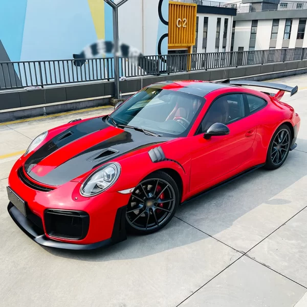 High Quality Dry Carbon Fiber Engine Hood for Porsche 911 991.1 991.2 GT3 GT2RS 991 GT2 RS New Upgrade - Image 5