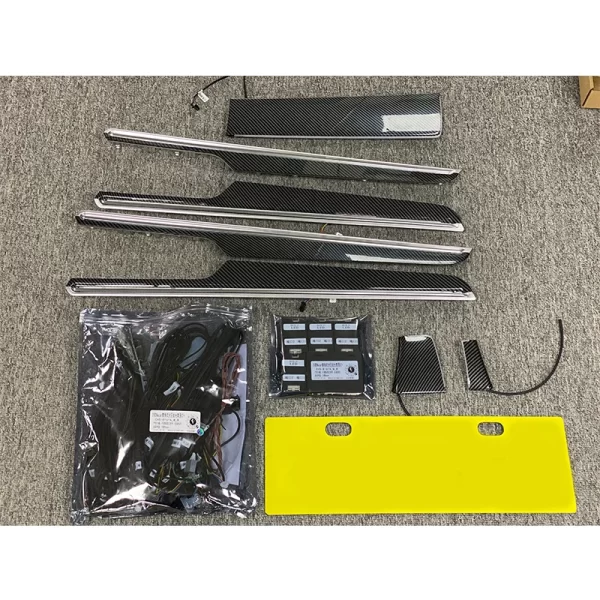 2014-2023 Porsche Macan Carbon Fiber Door Panel with Ambient Lighting New 12V Interior Door Lighting Retrofit Use - Image 2