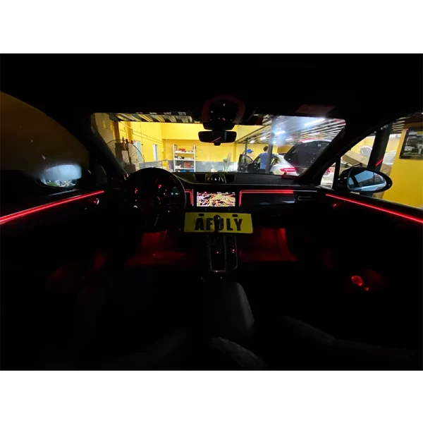 2014-2023 Porsche Macan Carbon Fiber Door Panel with Ambient Lighting New 12V Interior Door Lighting Retrofit Use - Image 3