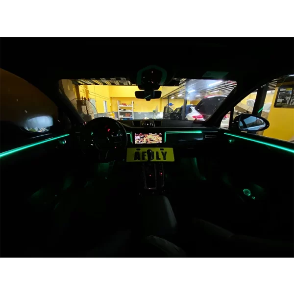 2014-2023 Porsche Macan Carbon Fiber Door Panel with Ambient Lighting New 12V Interior Door Lighting Retrofit Use - Image 5
