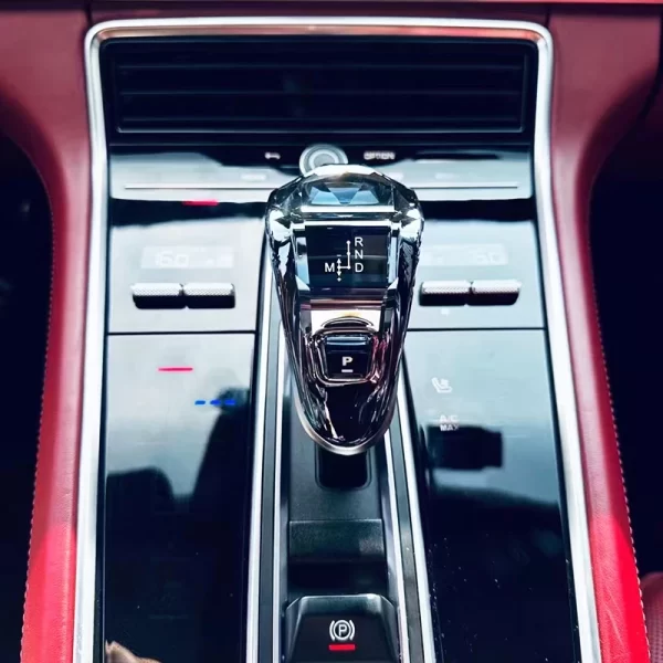 High-End Crystal Glass Gear Lever Shift Head 9Y0 Upgrade for Porsche Cayenne 2017-2023 Panamera 971 New Condition Shift Lever - Image 3