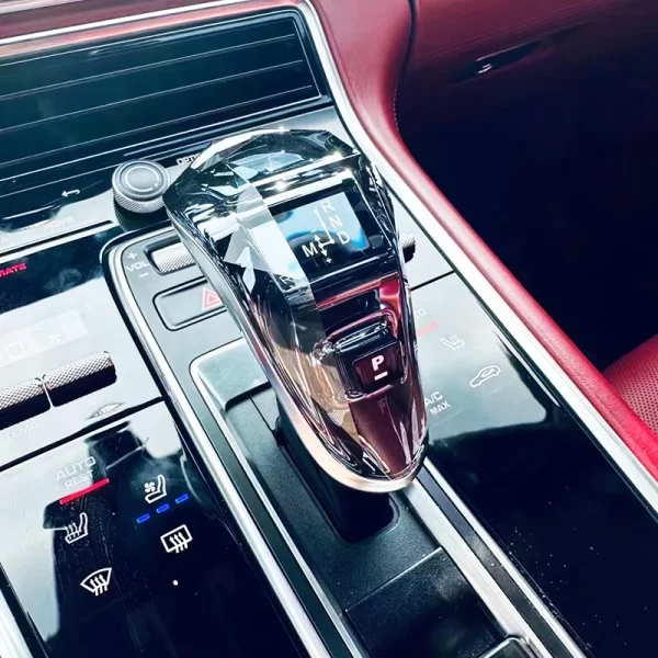High-End Crystal Glass Gear Lever Shift Head 9Y0 Upgrade for Porsche Cayenne 2017-2023 Panamera 971 New Condition Shift Lever - Image 4
