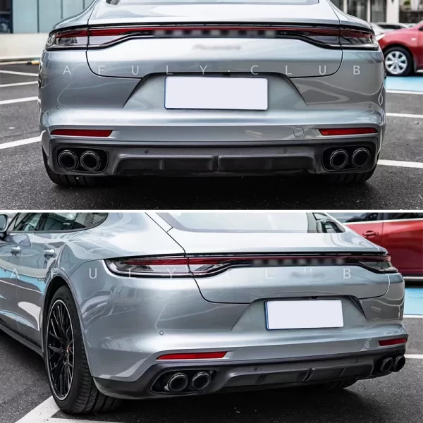 Modified Four Outlet Tailpipes for Porsche 17-23 Panamera 4S Optional Exhaust Pipe Upgrade Sport Exhaust Tailpipes - Image 6