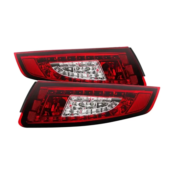 2005-2009 Porsche 911 997 LED Tail Lights Brake Turn Signals 997.1 Reverse Tail Lights New Condition Red Lens 12V Voltage