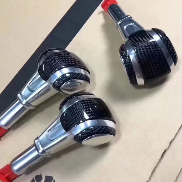 High-End 958 Carbon Fibre Gear Shift Knob Upgrade Gear Lever for Porsche Cayenne 2011-2017 - Image 4