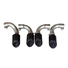New 18-24 CayenneS Four Outlet Tailpipe Exhaust Modification for Porsche Coupe Throat Exhaust Pipe Upgrade