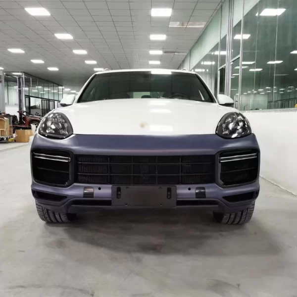 2015-2017 Porsche Cayenne 958.2 Car Conversion Upgrade Bodykit New 9Y0 Turbo Front Bumper with Fog Light Cut-Outs - Image 6