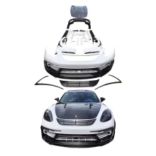 2017-2023 Porsche Panamera971 Surround Upgrade Mansory Carbon Fiber Front Lip Rear Bumper Hood Fender Vents New Fog Light
