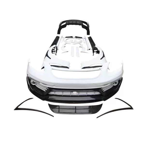 2017-2023 Porsche Panamera971 Surround Upgrade Mansory Carbon Fiber Front Lip Rear Bumper Hood Fender Vents New Fog Light - Image 2