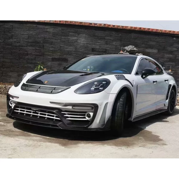 2017-2023 Porsche Panamera971 Surround Upgrade Mansory Carbon Fiber Front Lip Rear Bumper Hood Fender Vents New Fog Light - Image 3