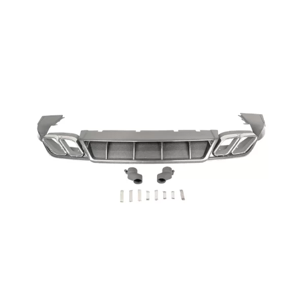 2018-2023 Porsche Cayenne Carbon Fiber Rear Bumper Lip with Fog Light Cut-Outs New Condition Upgrade 9Y0 Lower Guide Rear Lip