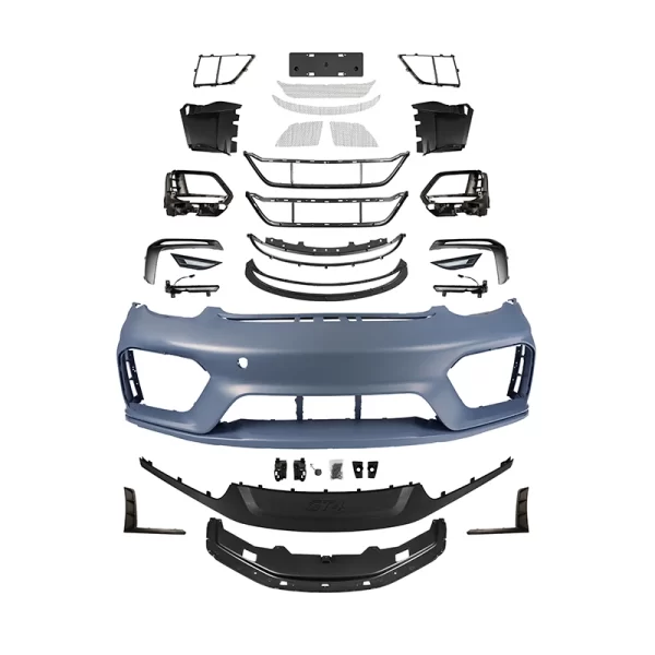 Suitable for Porsche 2006-2012 Boxster Cayman 987 Upgraded GT4 Front Bumper Body Kit PP Material Car Grille - Image 2