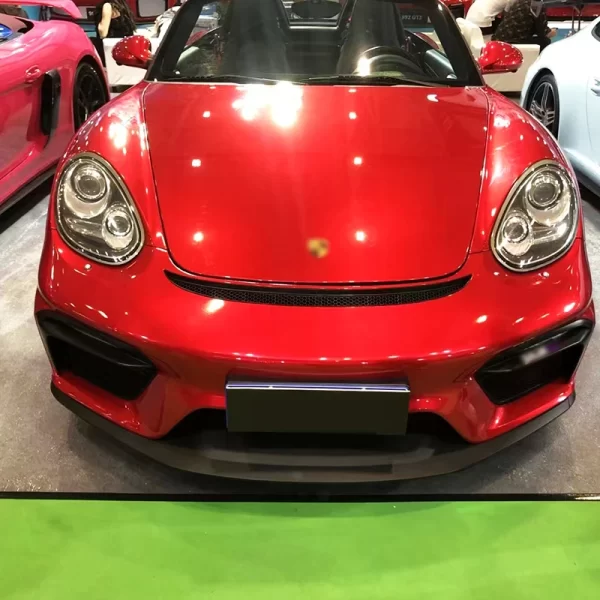 Suitable for Porsche 2006-2012 Boxster Cayman 987 Upgraded GT4 Front Bumper Body Kit PP Material Car Grille - Image 5
