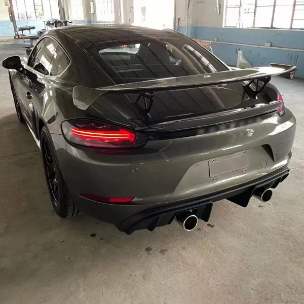 For Porsche 718 GT4 Style Front Bumper Body Kits  Spoiler PP Material for Porsche 2017-2023 718 982 Cayman Boxster Car Grille - Image 5
