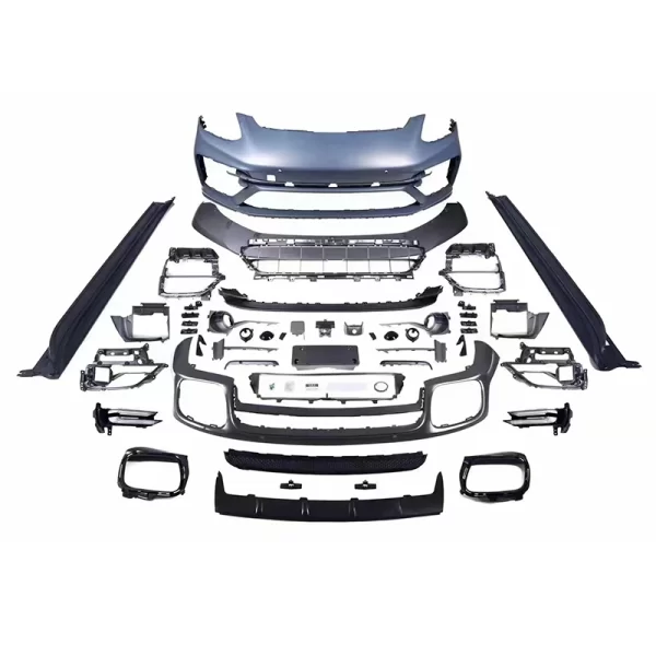For Porsche Panamera 2017-2023 971 to TurboS Style Body Kit Front Bumper Rear Lip Tips Car Grille Front Bumper Modification - Image 2