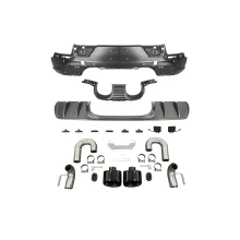 For Porsche 9YA Cayenne Coupe 2018-2024 Dry Carbon Carbon Fibre Replacement GT Rear Lip with Tailpipe Cayenne Turbo GT