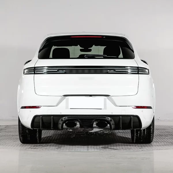 For Porsche 9YA Cayenne Coupe 2018-2024 Dry Carbon Carbon Fibre Replacement GT Rear Lip with Tailpipe Cayenne Turbo GT - Image 2